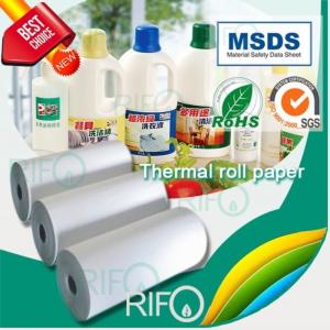 Etiquetas adhesivas impermeables Etiquetas Material sintético BOPP blanco con MSDS RoHS
